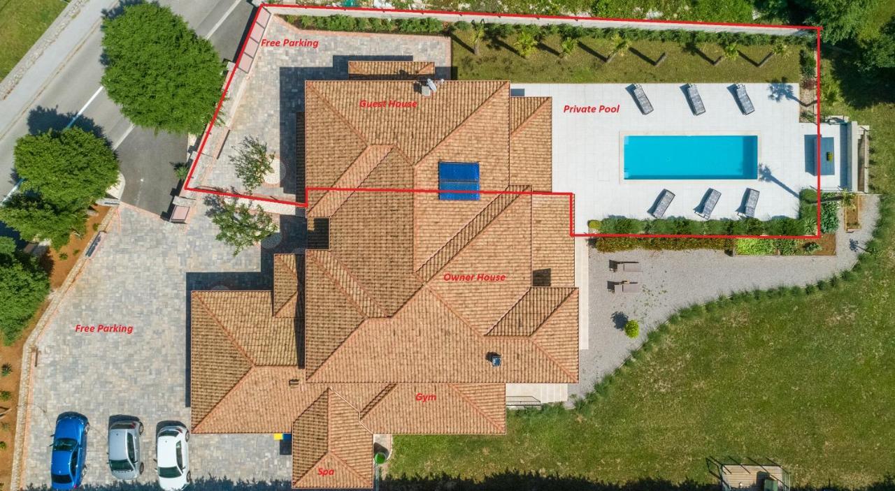 Villa Palma With Heated Private Pool Podhum Kültér fotó